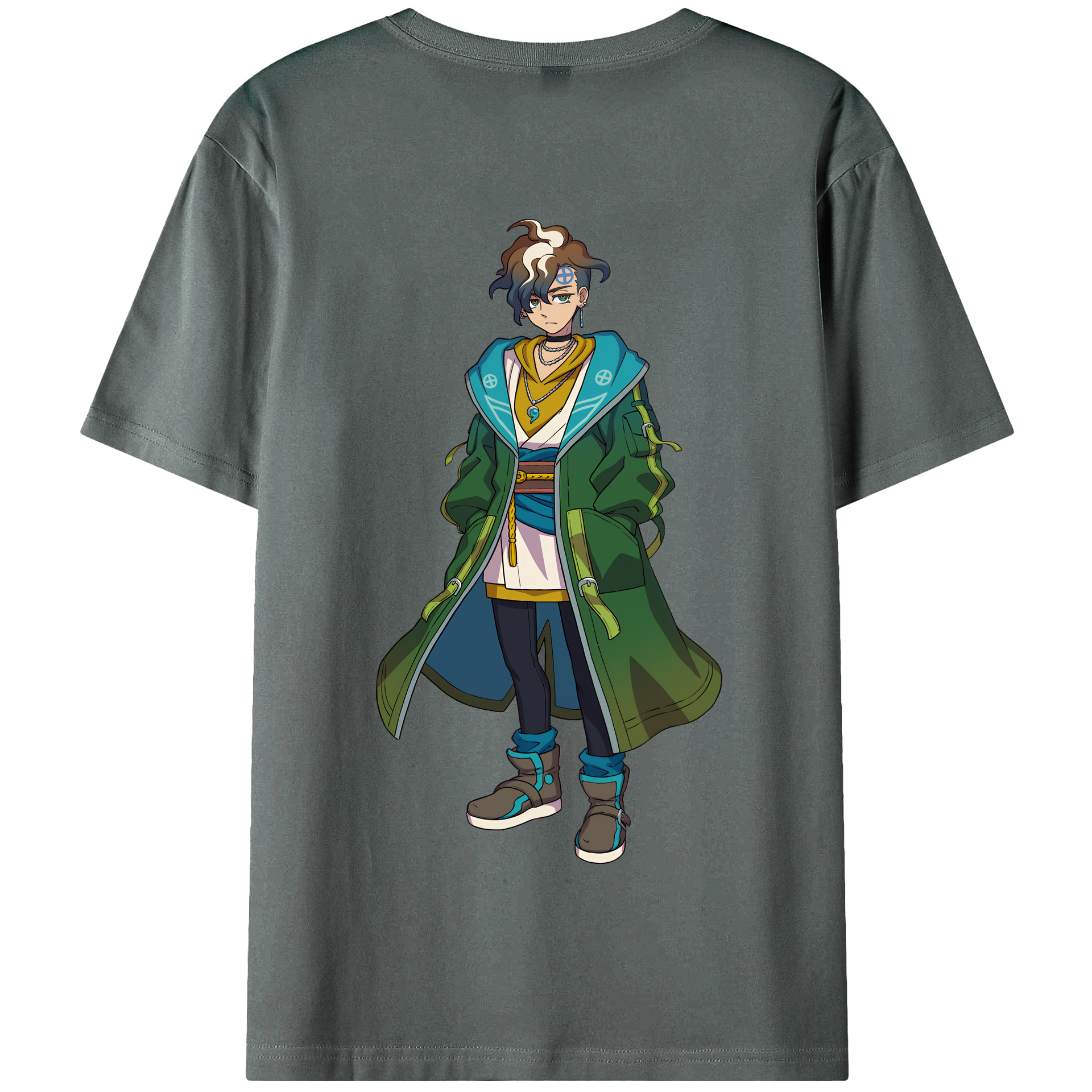 （画像用） 妖怪ウォッチ Yo-kai Watch 綿100％半袖Tシャツ（背面プリント）
